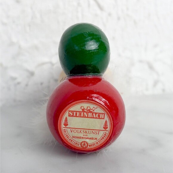 Vintage Steinbach Christmas Ornament Wooden Santa Gold Scepter Made in Germany - Picture 7 of 7